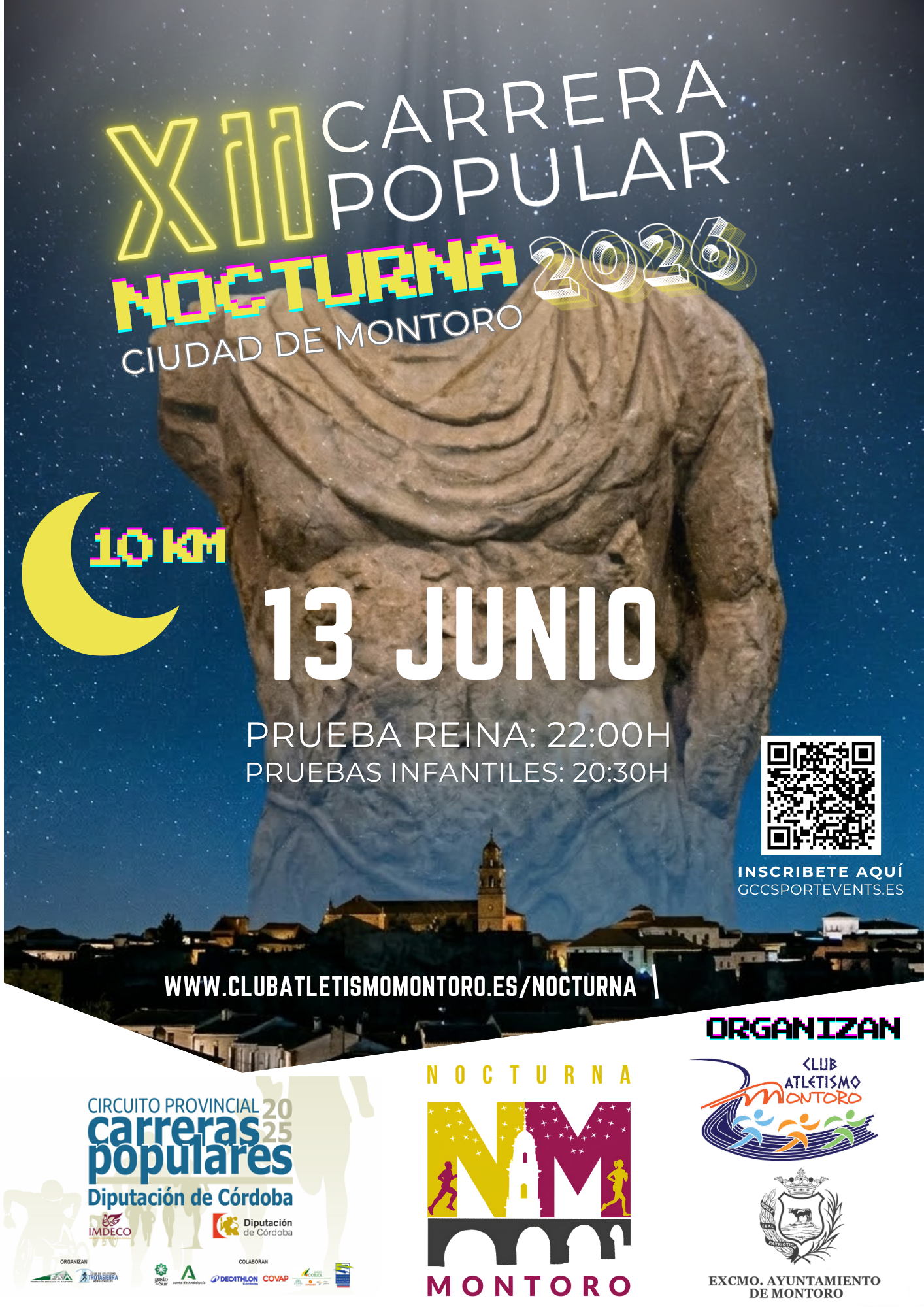 XII Carrera Popular Nocturna Ciudad de Montoro 2026- MAYORES